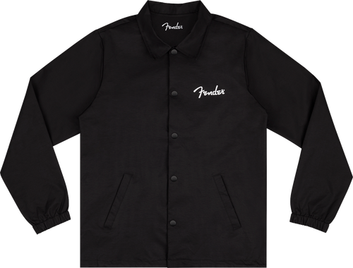 Fender Fender Spaghetti Logo Coaches Jacket, Black, M