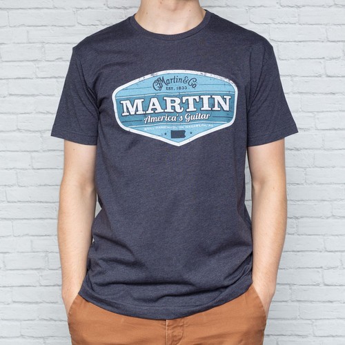 Martin 18CM0176 Retro T-Shirt, Navy (Large)