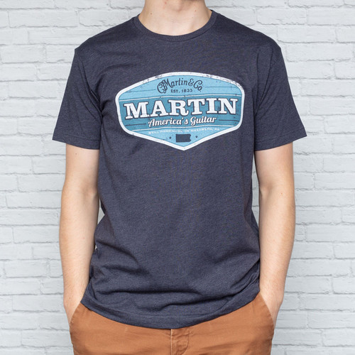 Martin 18CM0176 Retro T-Shirt, Navy (Extra Large)