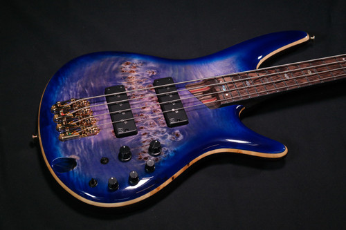 Ibanez SR2600CBB SR Premium 4str Electric Bass w/Bag - Cerulean Blue Burst 275