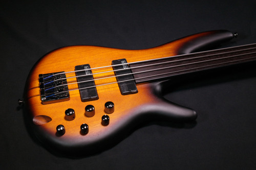 Ibanez SRF700BBF SR Bass Workshop 4str Electric Bass - Fretless - Brown Burst Flat 891