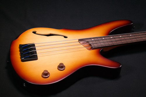 Ibanez SRH500FNNF SR Bass Workshop 4str Electric Bass - Hollow Body Fretless - Natural Browned Burst Flat 167