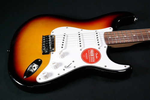 Squier Affinity Series Stratocaster - Laurel Fingerboard - White Pickguard - 3-Color Sunburst 141