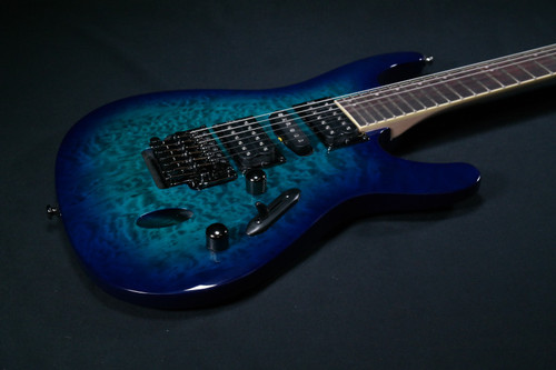 Ibanez S670QMSPB S Standard 6str Electric Guitar  - Sapphire Blue 547