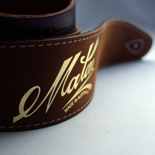 MATON GUITARS DELUXE PADDED GUITAR STRAP - BROWN