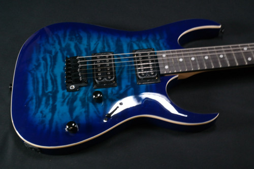 Ibanez GRGA120QATBB GIO RGA 6str Electric Guitar - Transparent Blue Burst 141