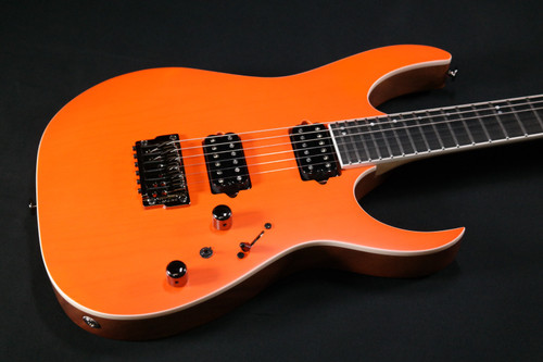 Ibanez RGR5221TFR RG Prestige 6str Electric Guitar w/Case - Transparent Fluorescent Orange 848