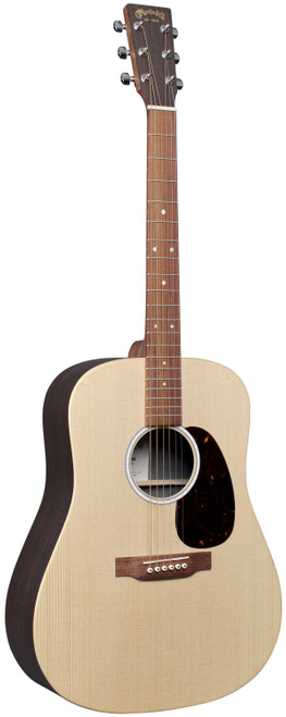 Martin Guitar X Series D-X2E Acoustic-Electric Guitar with Gig Bag, Sitka Spruce and KOA Pattern High-Pressure Laminate, D-14 Fret, Performing Artist Neck Shape 958