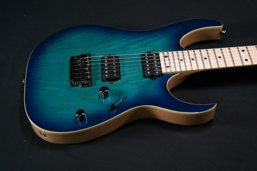 Ibanez RG652AHMFXNGB RG Prestige 6str Electric Guitar w/Case - Nebula Green Burst 167