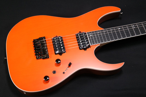 Ibanez RGR5221TFR RG Prestige 6str Electric Guitar w/Case - Transparent Fluorescent Orange 322