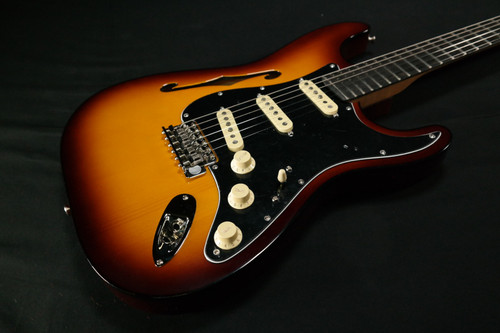 Fender Limited Edition Suona Stratocaster Thinline, Ebony Fingerboard, Violin Burst 794