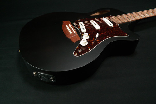 Cole Clark CCTL2EC-BLBL-SSS-BLK New TRUE HYBRID Thinline, All Blackwood, cutaway, Cole Clark Balanced Sing Sing Sing, Black 137 USED