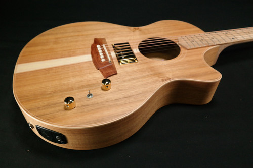 Cole Clark CCTL2EC-BLBL-HUM TL TRUE HYBRID Thinline, Blackwood Face back & sides, cutaway, Humbucker 308
