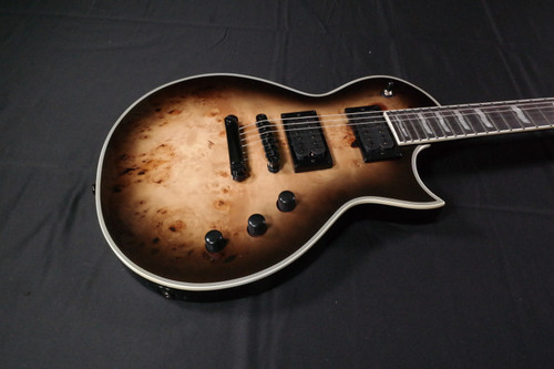 ESP LTD EC-1000 Burled Poplar in Black Natural Burst LEC1000BPBLKNBWC