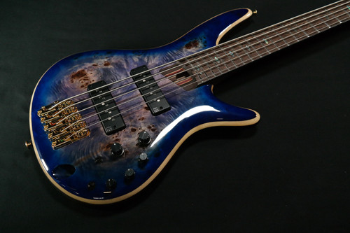 Ibanez SR2605CBB SR Premium 5str Electric Bass w/Bag - Cerulean Blue Burst 888
