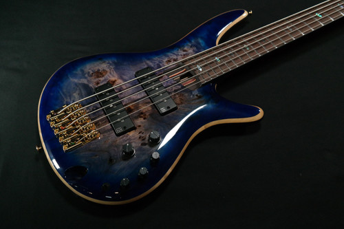 Ibanez SR2605CBB SR Premium 5str Electric Bass w/Bag - Cerulean Blue Burst 889