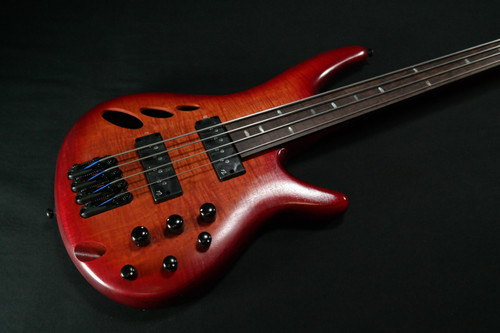 Ibanez SR Bass Workshop 4str Electric Bass - Fretless - Brown Topaz Burst Low Gloss - 376