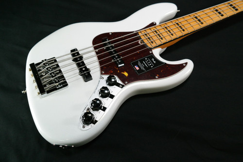 Fender American Ultra Jazz Bass V - Maple Fingerboard - Arctic Pearl 245