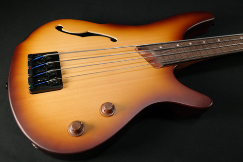 Ibanez SRH500FNNF SR Bass Workshop 4str Electric Bass - Hollow Body Fretless - Natural Browned Burst Flat 162