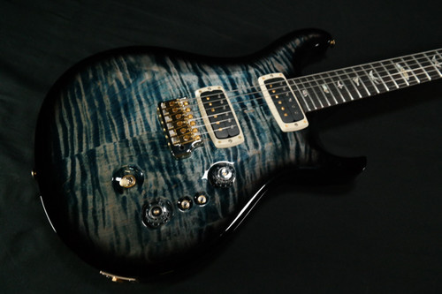 PRS Custom 24-08 10-Top Custom Color Faded Whale Blue w/ Black Wrap Burst 484