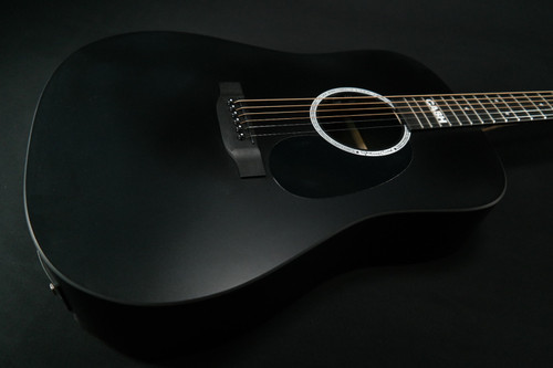 Martin Guitars DX Johnny Cash Signature Edition Acoustic-Electric Guitar with Gig Bag, HPL Construction, Modified D-14 Fret, Performing Artist Neck 088