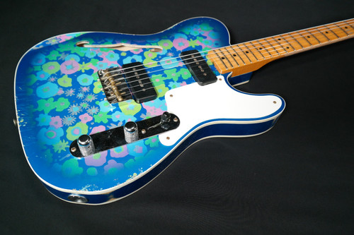 Fender Custom Shop Limited Edition Dual P90 Telecaster Relic Blue Floral 790
