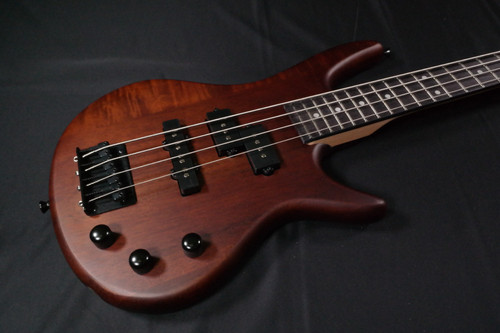 Ibanez GSRM20B Mikro 3/4 Size 4-String Electric Bass Guitar (Walnut Brown) 300