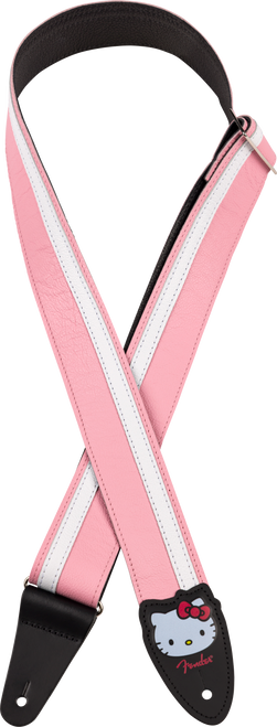 Fender Squier Limited Edition Helly Kitty Stratocaster - Pink with Hello Kitty Bag and Hello Cable and 3 Liberty Music Guitar Picks