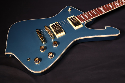 Ibanez Iceman 6str Electric Guitar w/Bag - Antique Blue Metallic