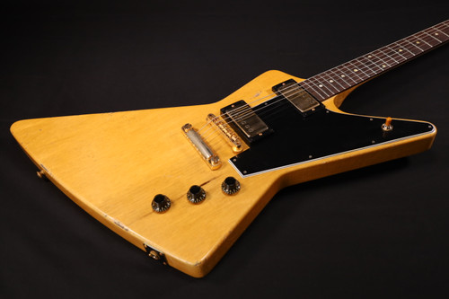 Gibson Custom Shop CUSTOM ORDER 58 Korina Explorer Black Pcikguard Antique Natural Murphy Lab HEAVY AGED 071