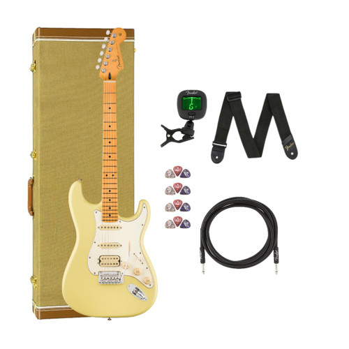 Fender Player II Stratocaster HSS Maple Fingerboard Black Bundle