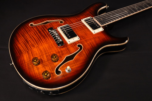 PRS SE Hollowbody II Piezo, Orange Tiger Smokeburst 123 - Liberty