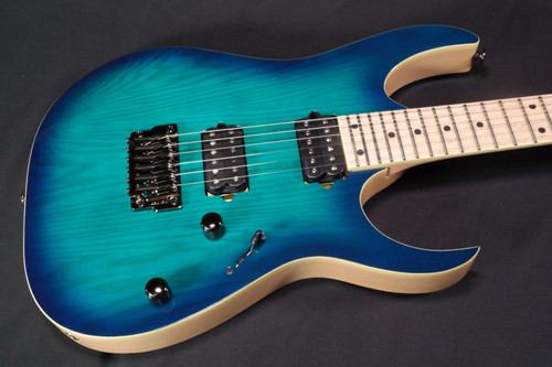 Ibanez RG652AHMFX Prestige RG Series 6-String Electric Guitar Nebula Green Burst - 106