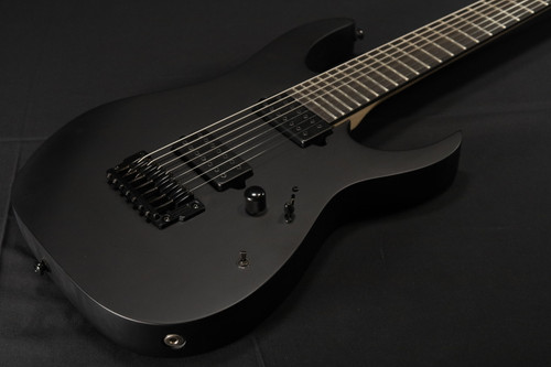 Ibanez RGIXL7BKF RG Iron Label 7str Electric Guitar - Black Flat