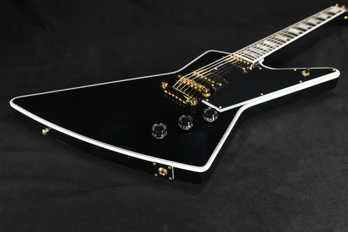 Gibson Custom Shop Explorer Custom w/ Ebony Fingerboard Gloss Ebony - DSMXEBGH1E 038