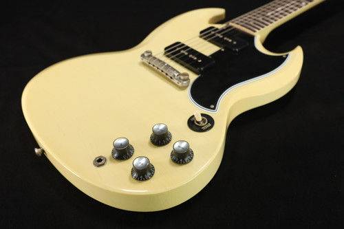 Gibson Custom Shop 1963 SG Special Reissue Lightning Bar Ultra Light Aged Classic White - SGSP63ULCWNH1 863