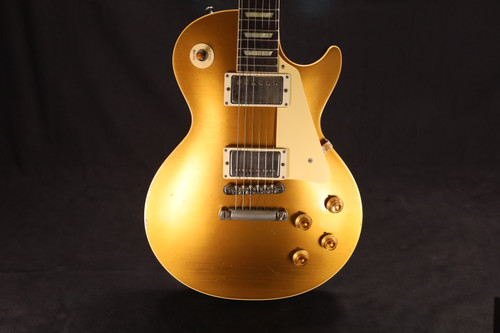Gibson Custom Shop 1957 Les Paul Goldtop Darkback Reissue Light Aged Double Gold - LPR57LADBDGNH1 469