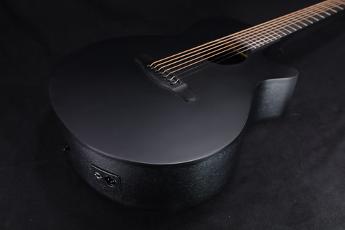 Ibanez AEG721 7-String Acoustic/Electric Guitar Black Out 796