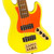 Fender MonoNeon Jazz Bass V Maple Fingerboard Neon Yellow 021