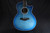 Taylor Custom Shop Grand Auditorium Spruce Top Quilt AAA Maple Back & Sides with Hardcase Transparent Blue 090