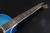 Taylor Custom Shop Grand Auditorium Spruce Top Quilt AAA Maple Back & Sides with Hardcase Transparent Blue 091