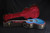 Taylor Custom Shop Grand Auditorium Spruce Top Quilt AAA Maple Back & Sides with Hardcase Transparent Blue 091