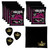 9 Sets Ernie Ball Super Slinky Cobalt Electric Guitar Strings - 9-42 Gauge Plus Bonus Liberty Music Polishing Cloth and 3 Assorted Guitar Picks