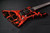 Schecter Balsac E-1 FR Electric Guitar in Black Orange Crackle 380