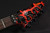 Schecter Balsac E-1 FR Electric Guitar in Black Orange Crackle 380