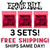 3 SETS Ernie Ball Burly Slinky Nickel Wound Electric Guitar Strings - 11-52 Gauge - 2226