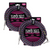 2 Pack Ernie Ball 25' Braided Straight / Angle Instrument Cable - Black / Red / Blue / White   - P06063