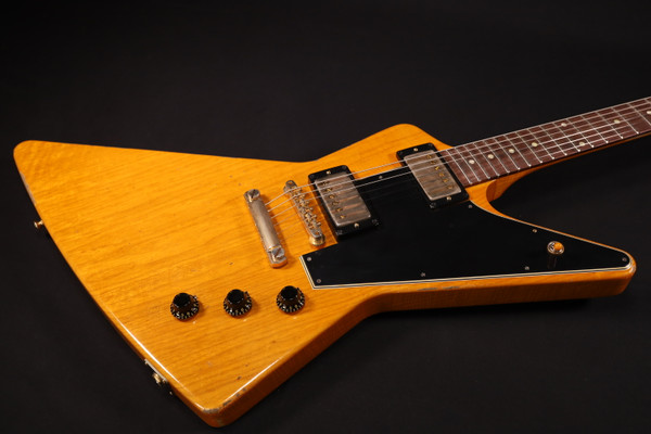 Gibson Custom Shop CUSTOM ORDER 58 Korina Explorer Black Pcikguard Antique Natural Murphy Lab HEAVY AGED 509