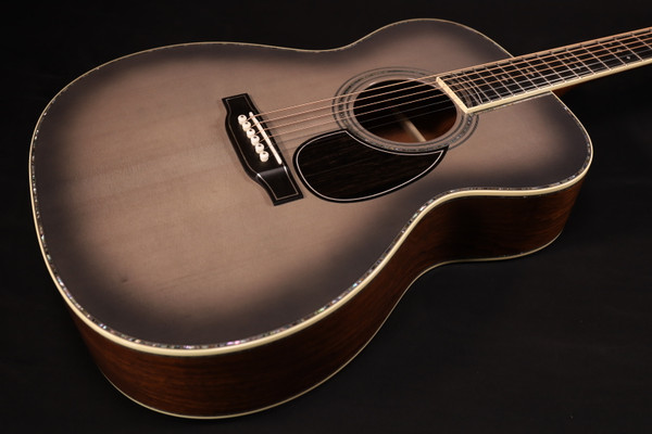Martin Limited Edition OM-45 John Mayer 20th Anniversary Acoustic Guitar, Platinum Gray Burst 227