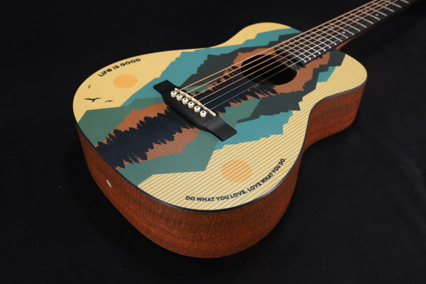 Martin Guitar Custom LX1 Life is Good with Softshell Case 788